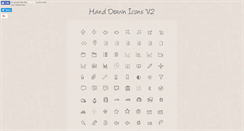 Desktop Screenshot of handdrawnicons.com