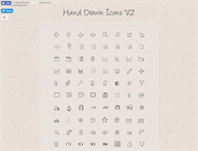 Tablet Screenshot of handdrawnicons.com